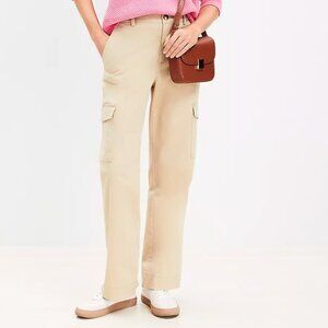 NWT Loft Structured Cargo Pants in Twill